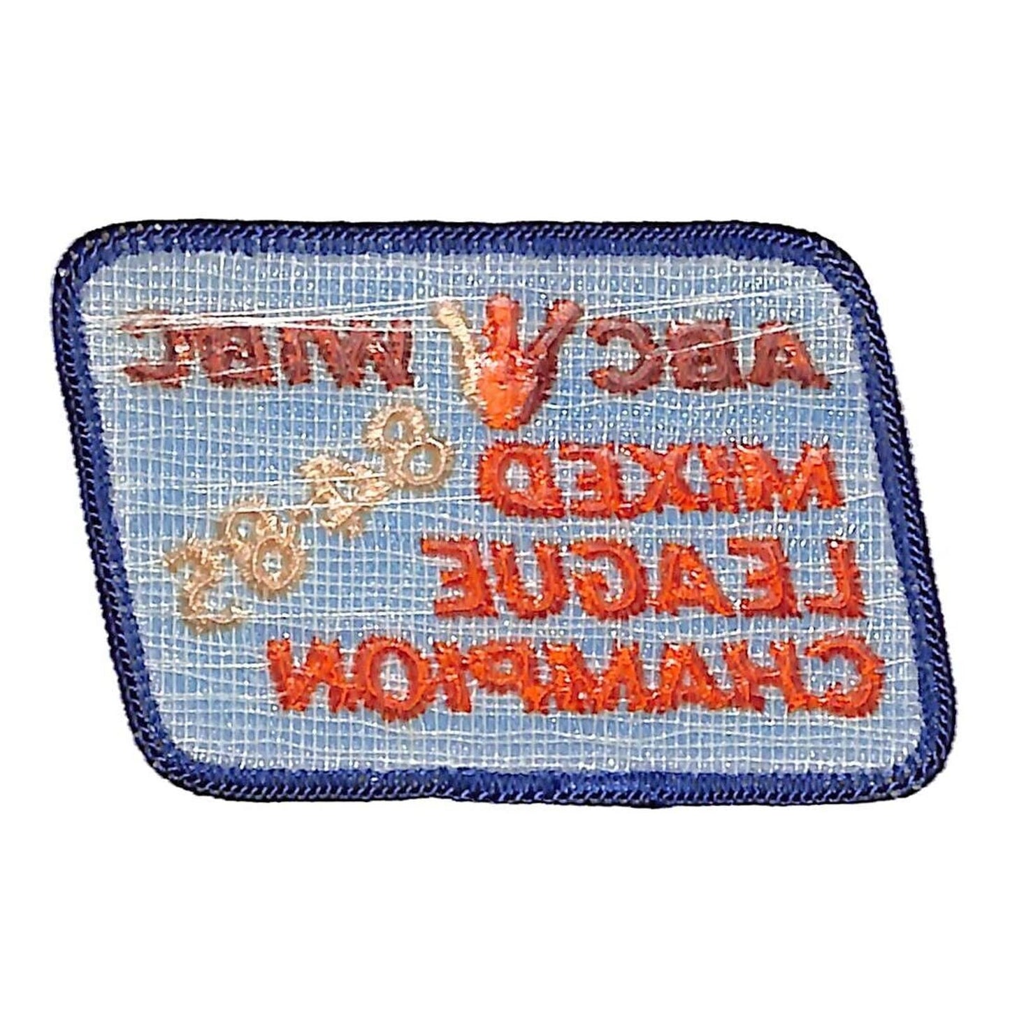 84-85 ABC WIBC Mixed League Champion Embroidered Bowling Patch