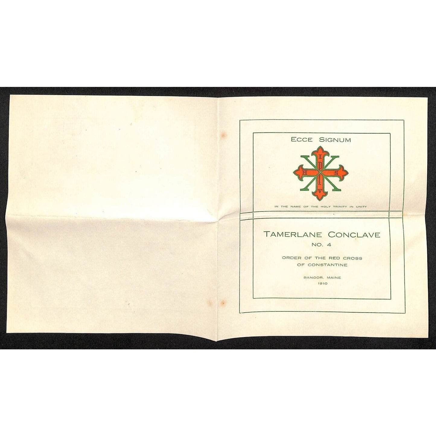 Newburgh ME Amos W. Knowlton* 1910 Bangor Order of the Red Cross of Constantine