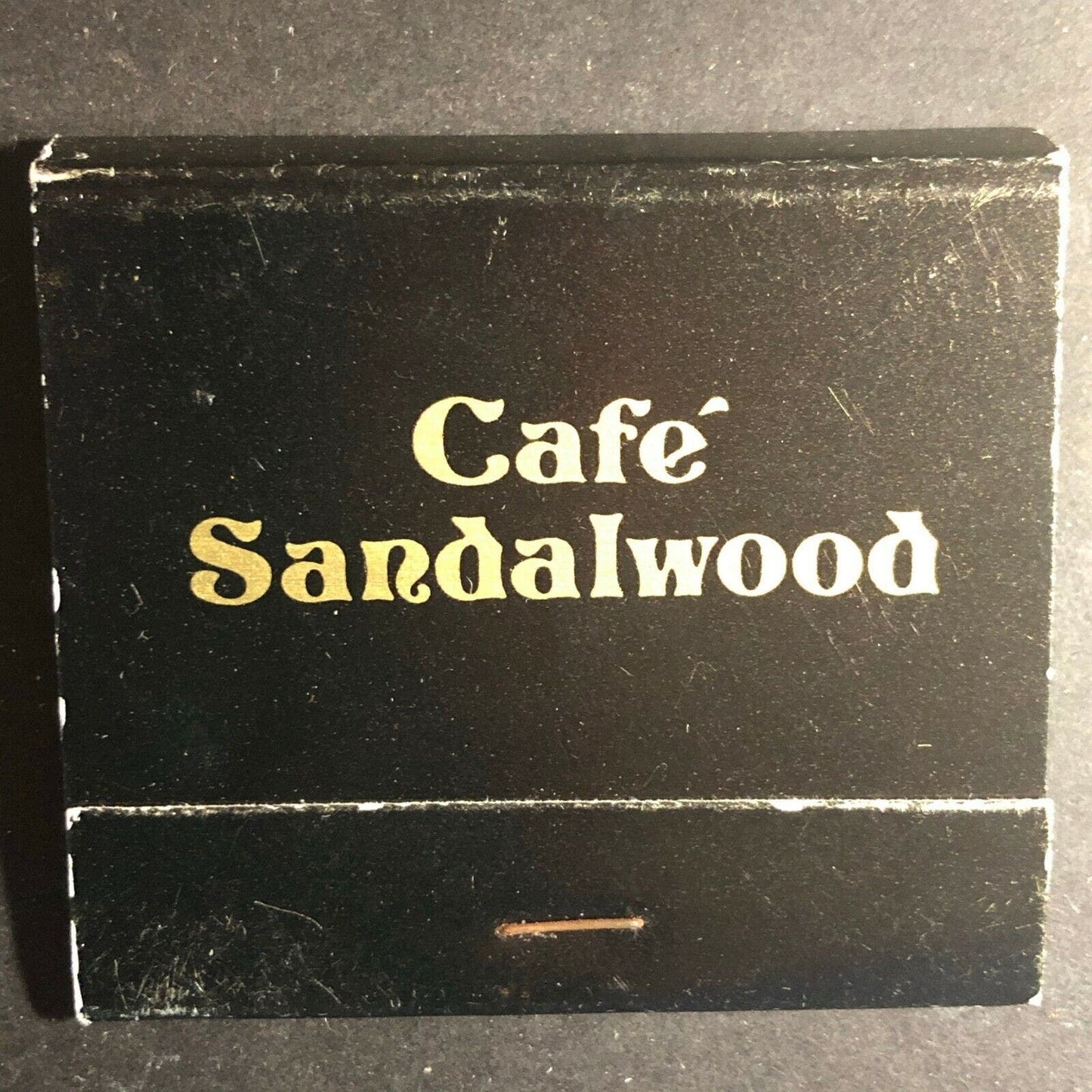 Vintage 1970's-80's Full Matchbook "Cafe Sandalwood"