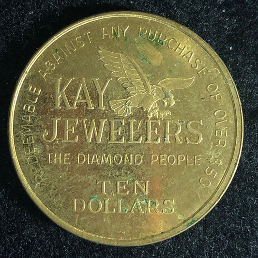 Kay Jewelers Ten Dollars Off $50 Or More Purchase Token 39mm 26g - c1970's-80's