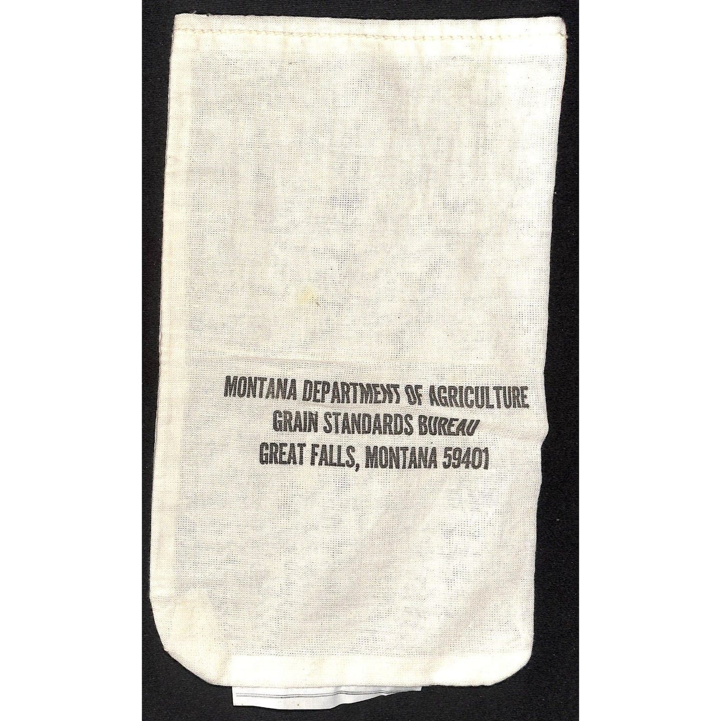Great Falls, MT Montana Department of Agriculture Sturdy Cotton Coin Bag VGC
