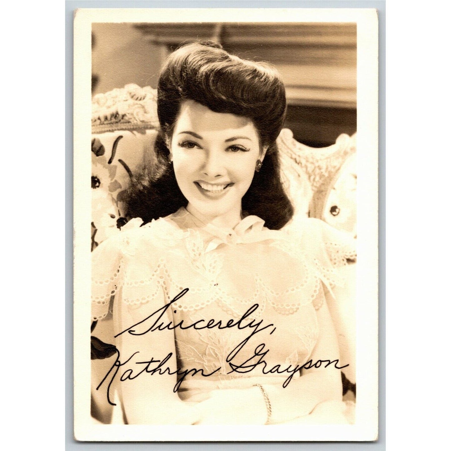 Kathryn Grayson Leading Lady Promo Card - Ken Prag Coll. - VGC