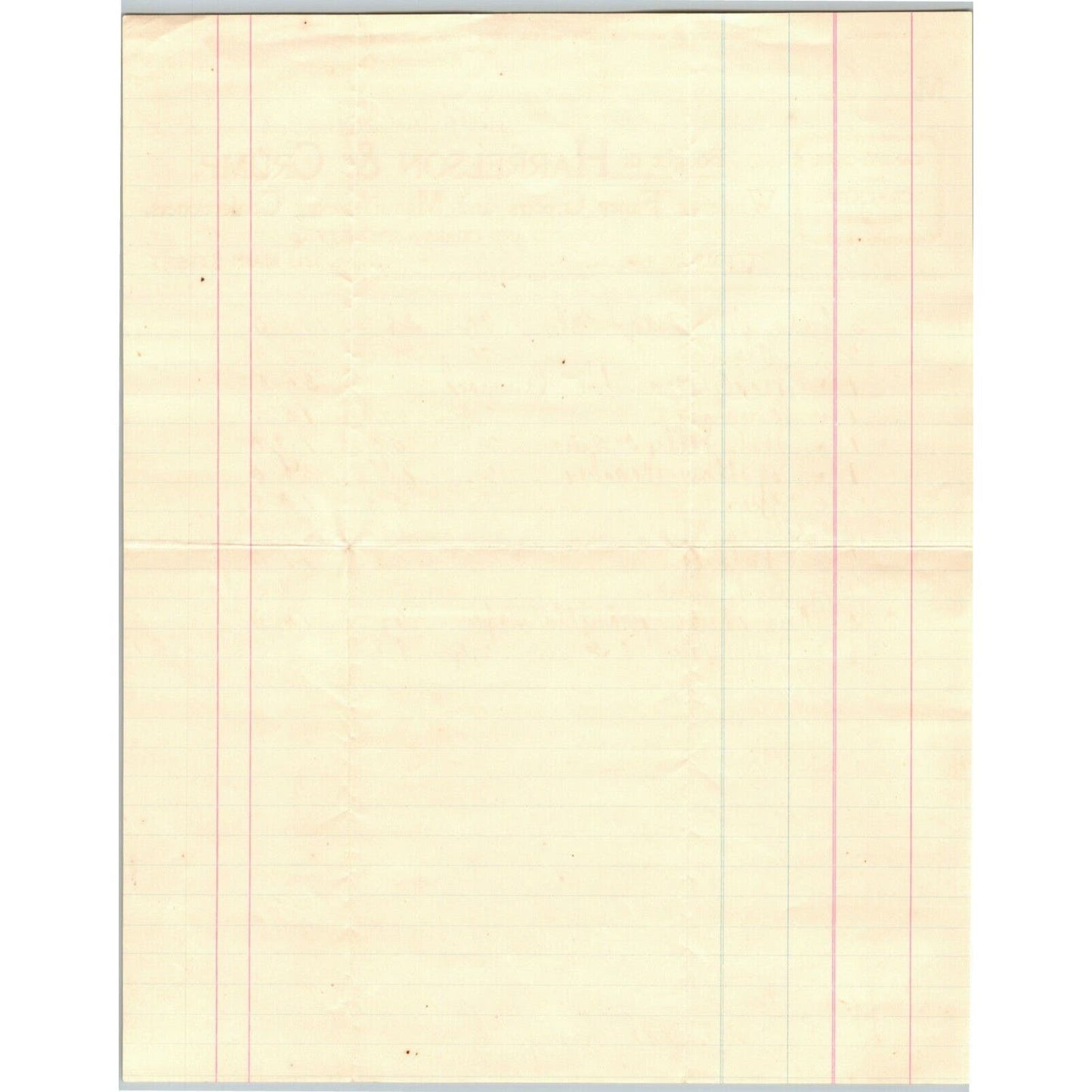 Harrelson & Crump Grocers Richmond, VA Letterhead o Geo. E. Wear 1899