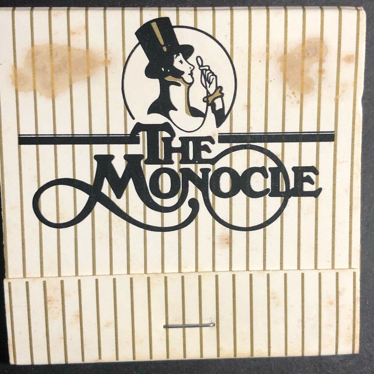 Scarce 1970's Full Matchbook - The Monocle Restaurant - Washington, DC