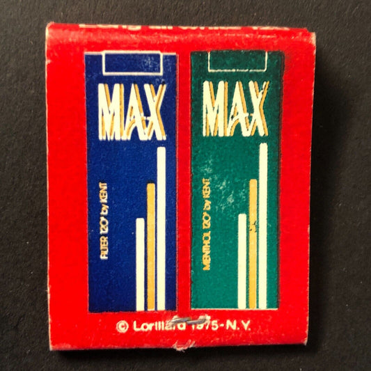 Max Cigarettes "Say Hello to Max" Full Matchbook c1975 Scarce