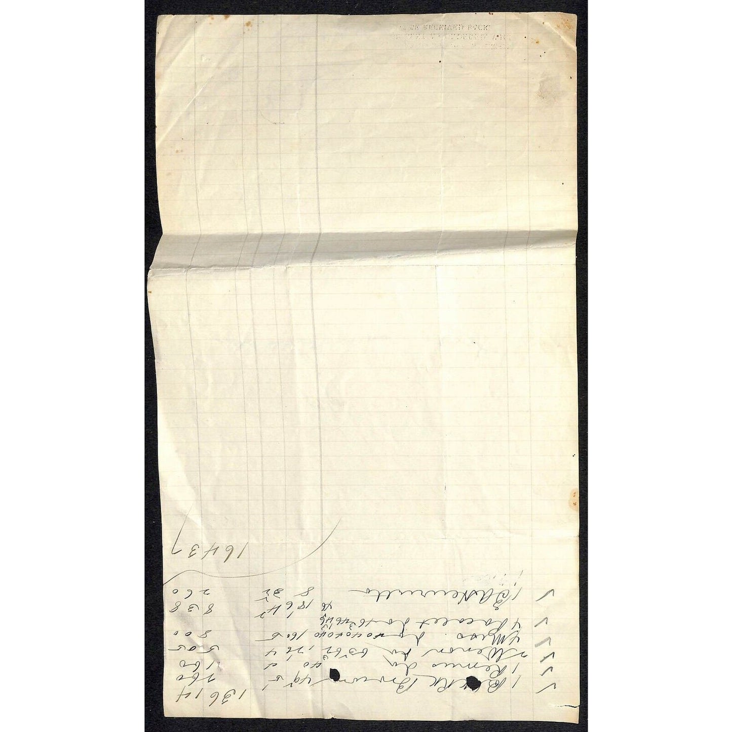 1896 Scarce Letterhead John E. Hurst & Co. Dry Goods Baltimore - E. Baker*