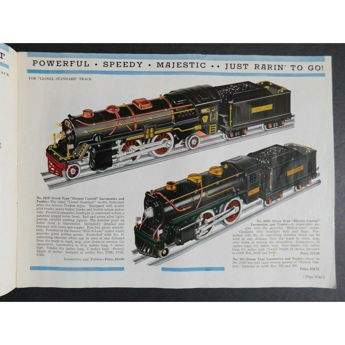 Scarce Original 1932 Lionel Electric Trains Catalog 50 pg. VGC Gary Nelson Coll.