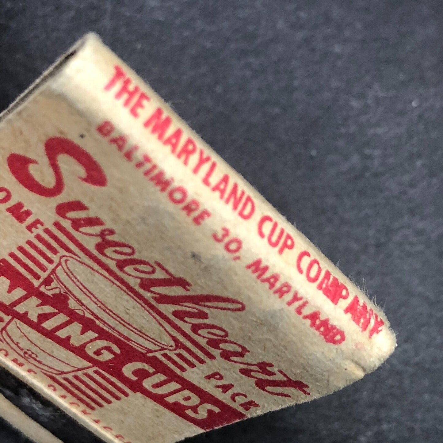 Sweetheart Drinking Cups Mostly Full (-3) Matchbook c1950's Scarce VGC