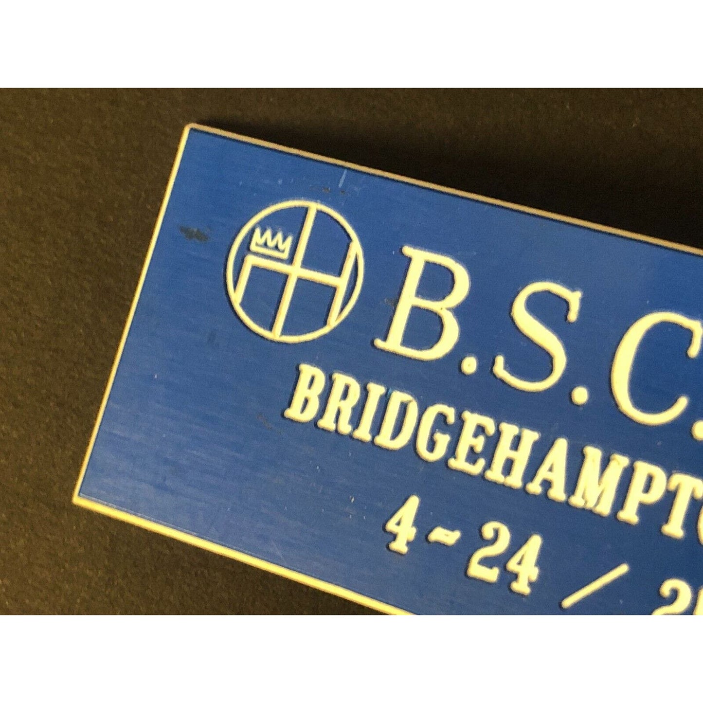 BSCOA Bridgehampton School 1965 Auto Racing Wall Plaque