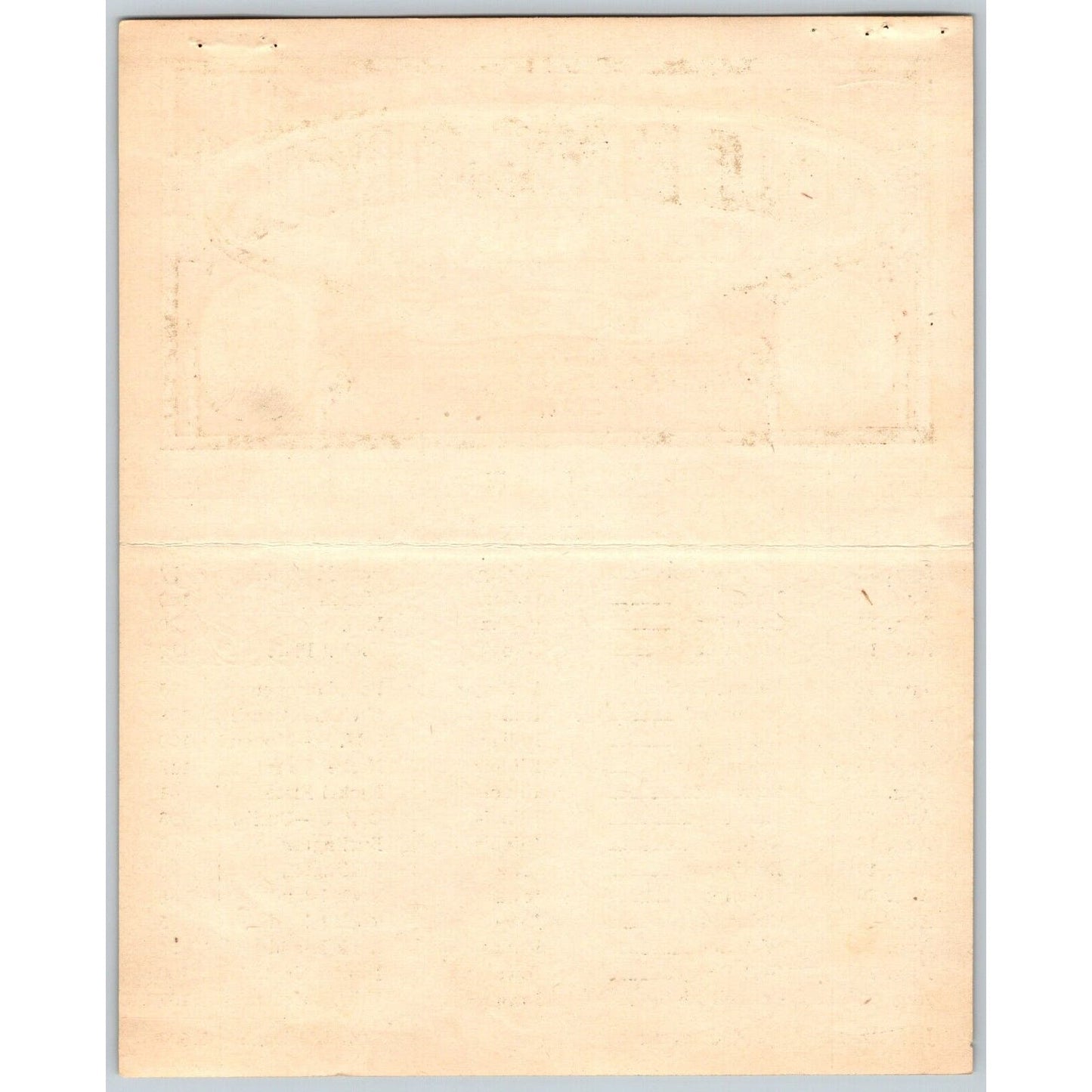 1935 Cole Bros with Clyde Beatty Circus Route Card IN MI IN IL IA