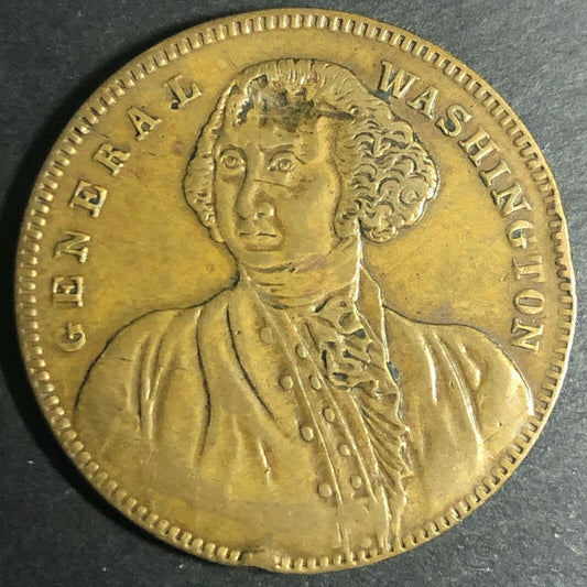 Brass 27.30mm $10 Eagle George Washington Spiel Marke Counter Token - Fauver