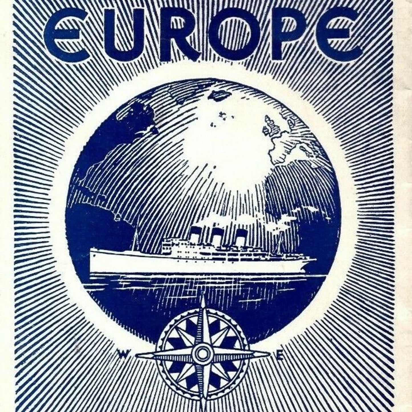 1930 "Summer Season 1930" Europe "Sailings of All Lines" Cruise "South Bend, IN"