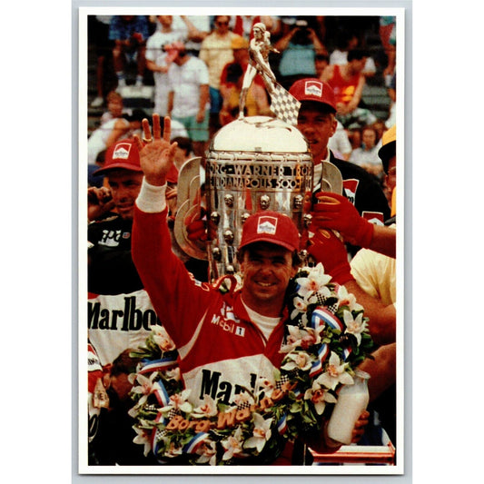 c1991 Indy 500 - Rick Mears w/ Milk - Motor Speedway NOS 4" x 5 3/4" Postcard
