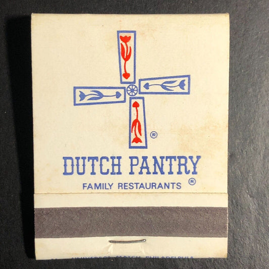 Dutch Pantry Restaurants Full Matchbook c1968-73 VGC "Spirts of 76" Scarce