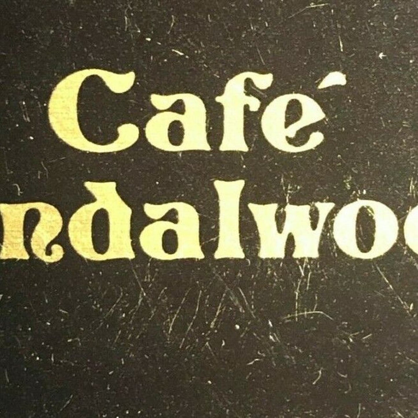 Vintage 1970's-80's Full Matchbook - Cafe Sandalwood