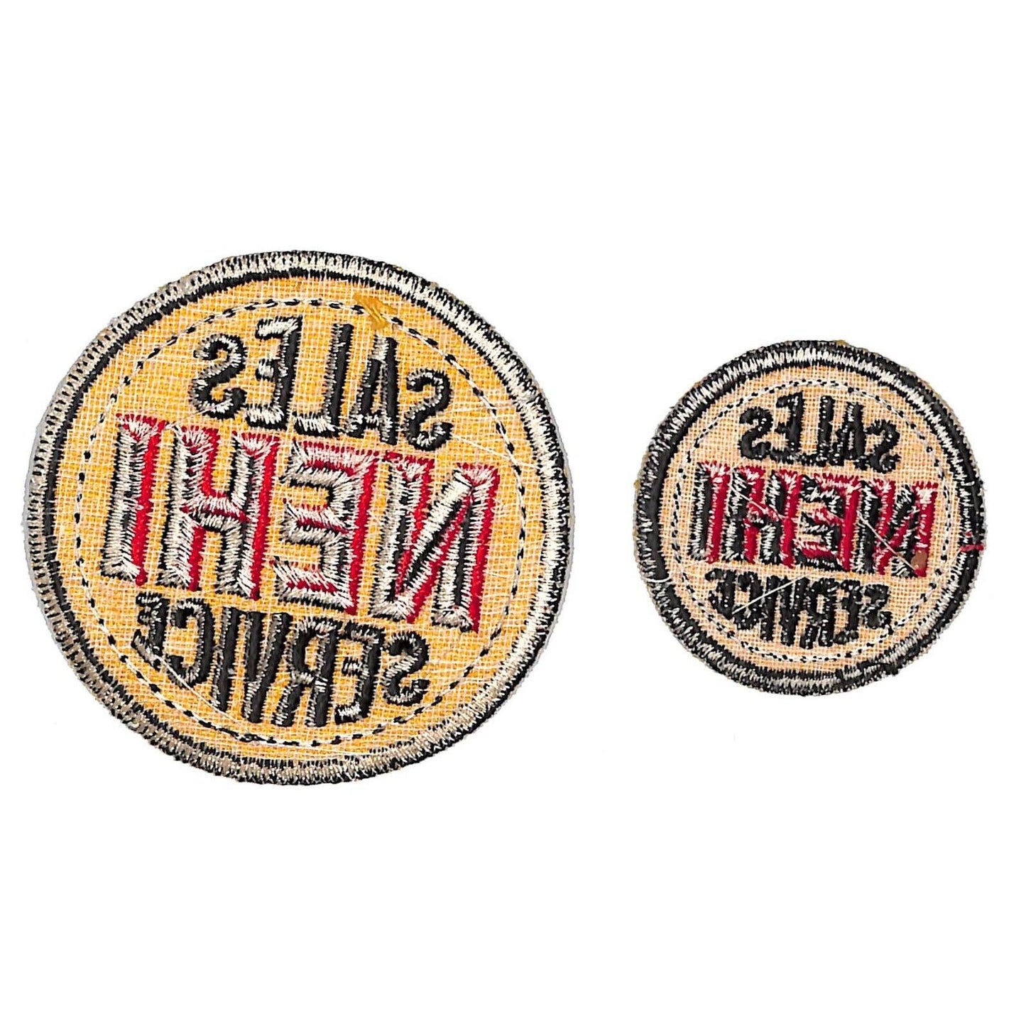 Nehi Sales Service Pair of Embroidered Soda Patches c1940's-50s VGC Scarce