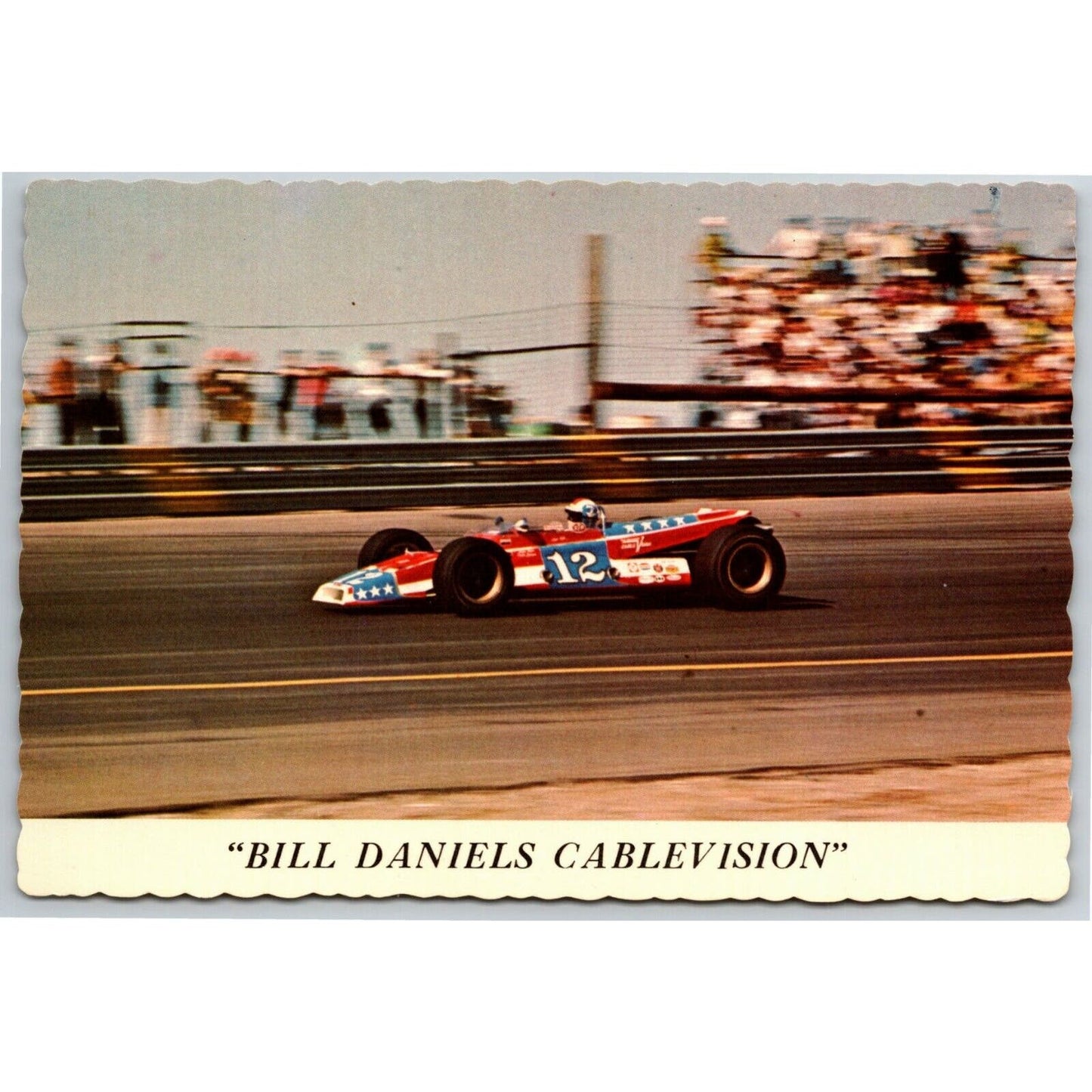 Vintage Indy 500 Postcard c1970 "Lloyd Ruby" Scalloped NOS 4" x 5 3/4"