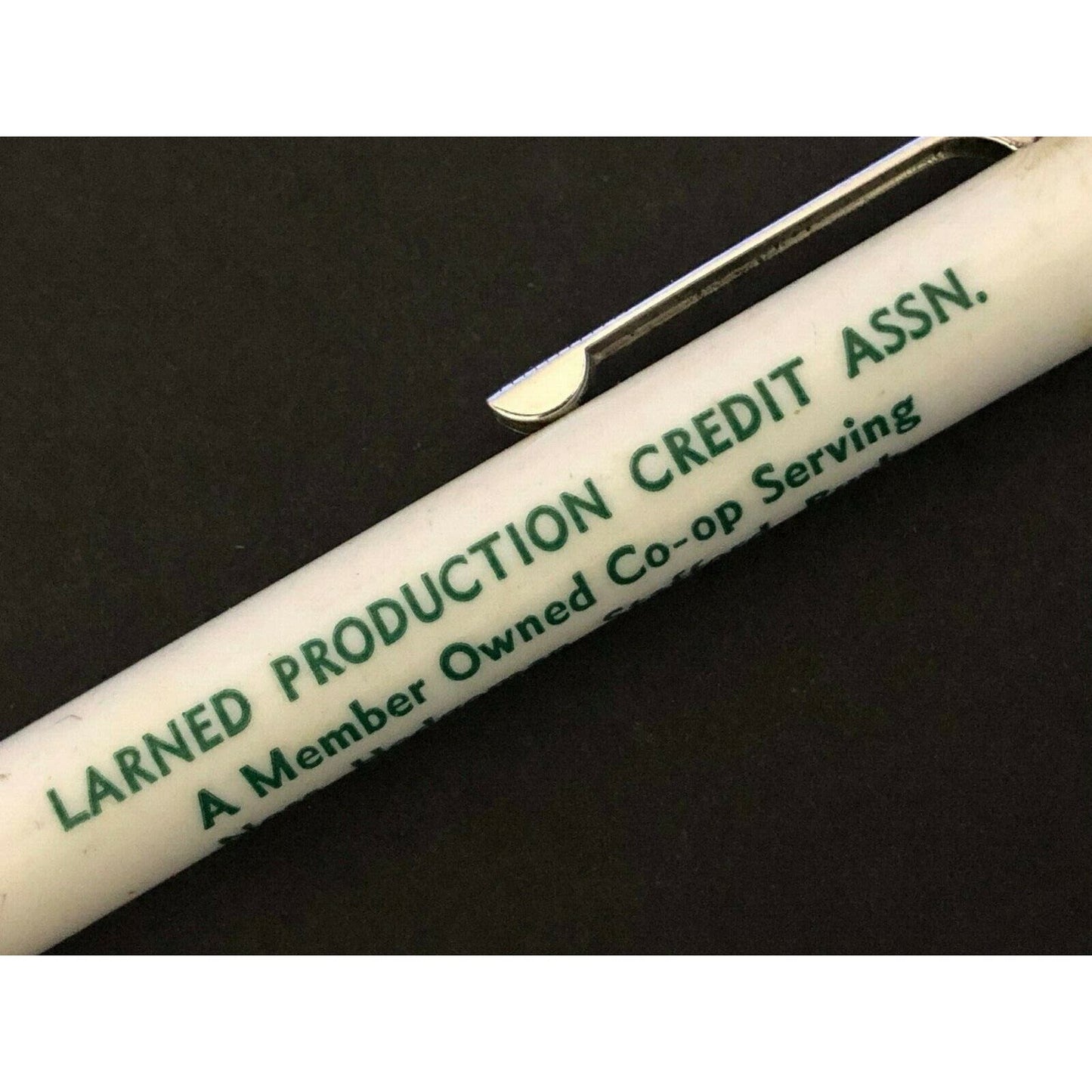 c1950's-60's Larned Production Credit Kansas Counties Mech. Advertising Pencil