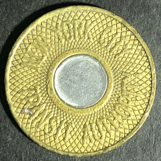 c1988 New York City Transit Authority G/F One Fare Bimetallic Token 22mm (1842)