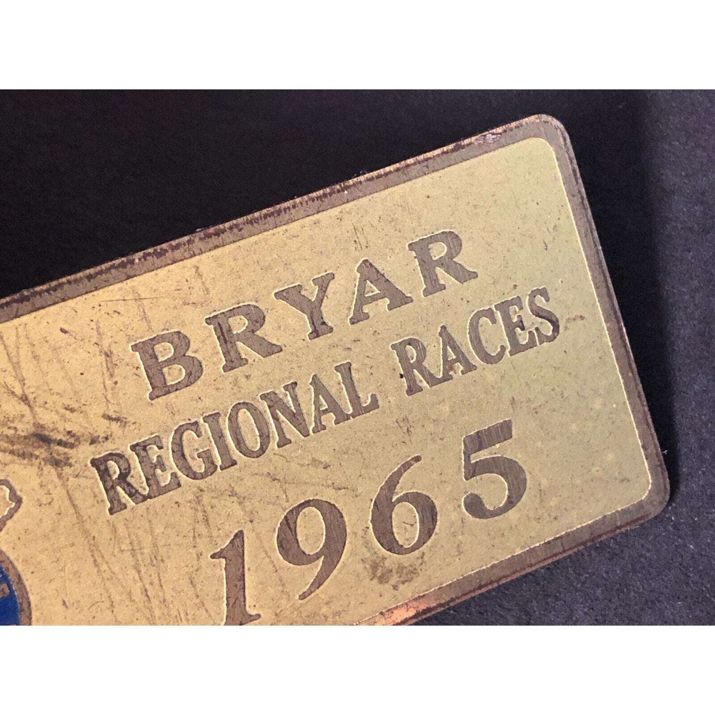 SCCA (New England Region) 1965 Bryar Regional Races Brass Wall Plaque