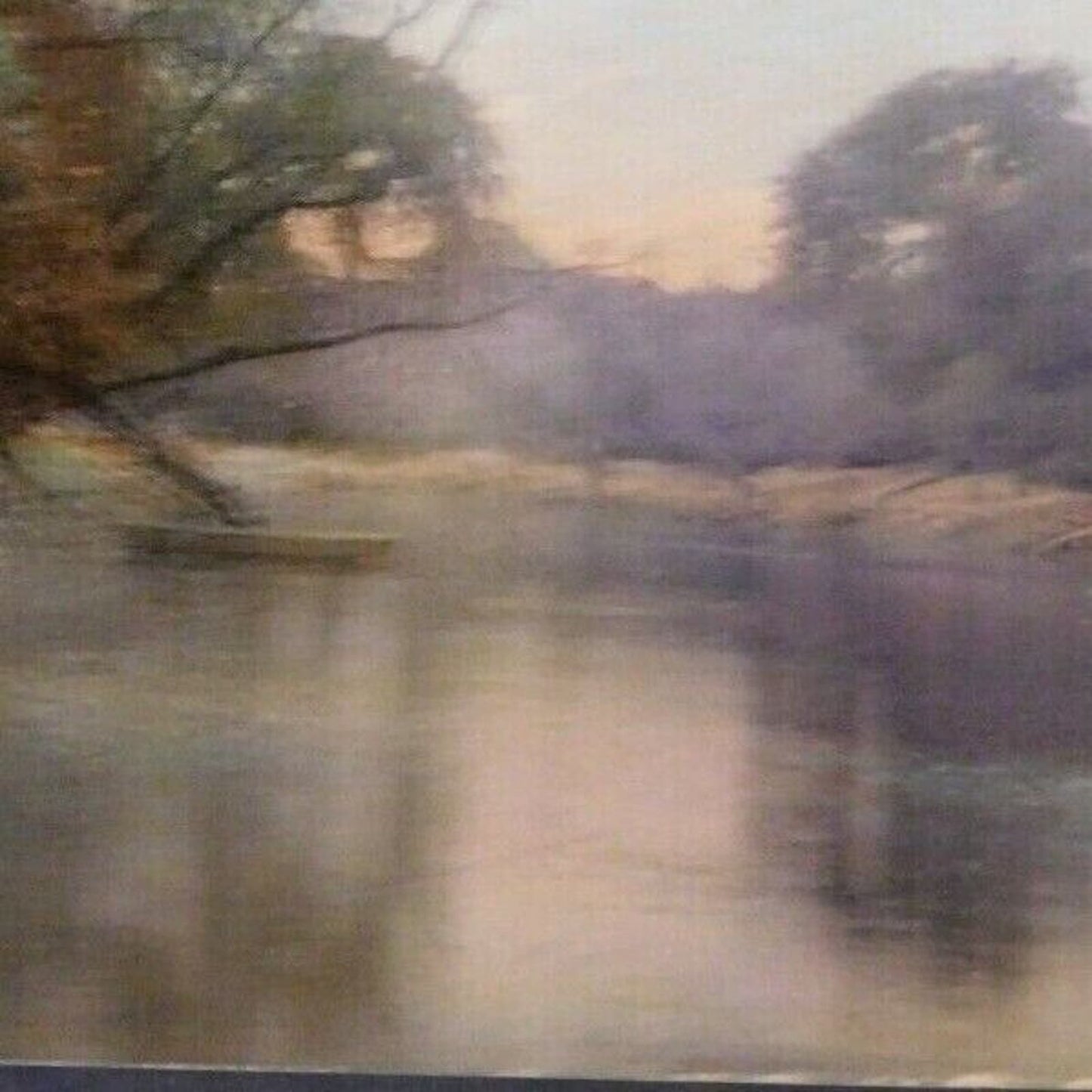 Vintage Postcard - c1912 Trees at Edge of Calm Pond