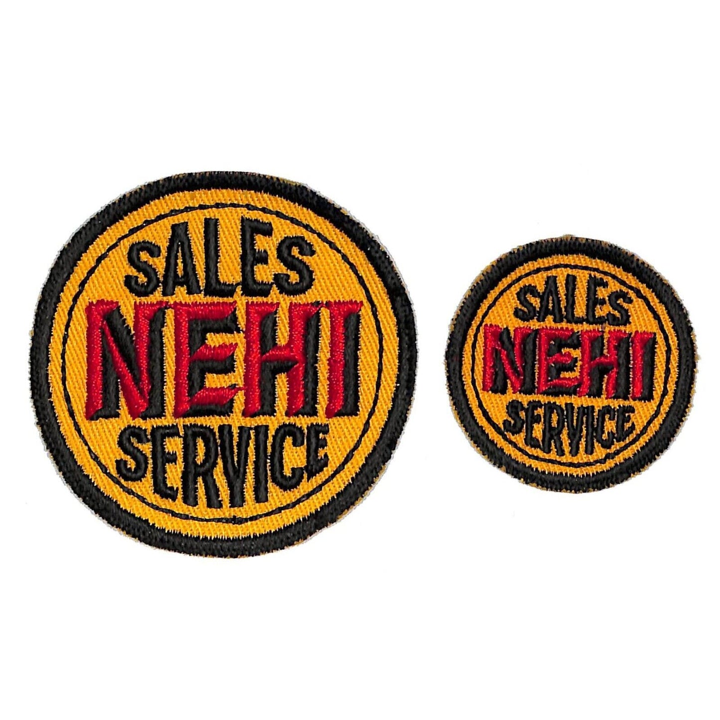 Nehi Sales Service Pair of Embroidered Soda Patches c1940's-50s VGC Scarce