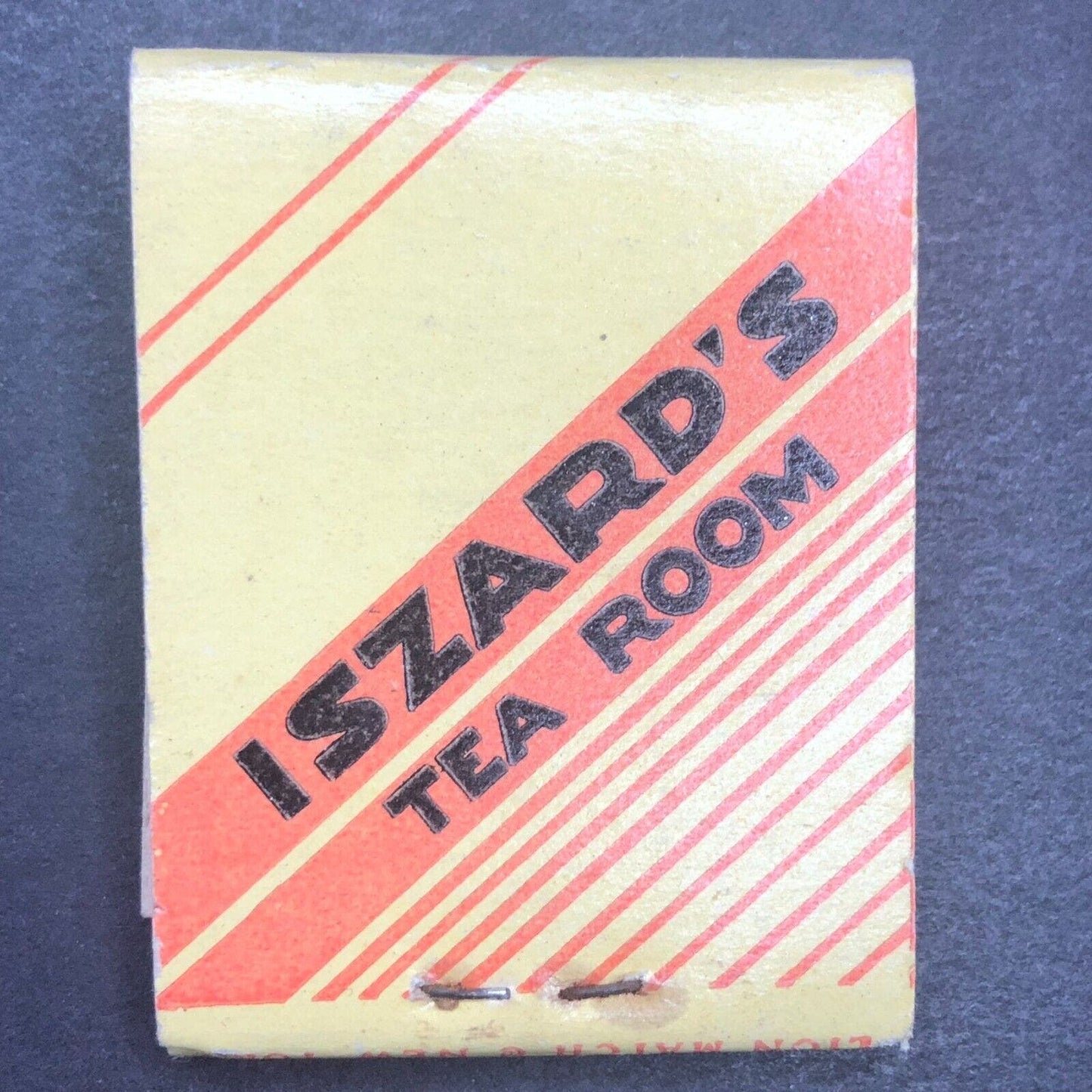 Iszard's Tea Room Elmira, NY Full FEATURE Matchbook c1930-40's Waitress Scarce