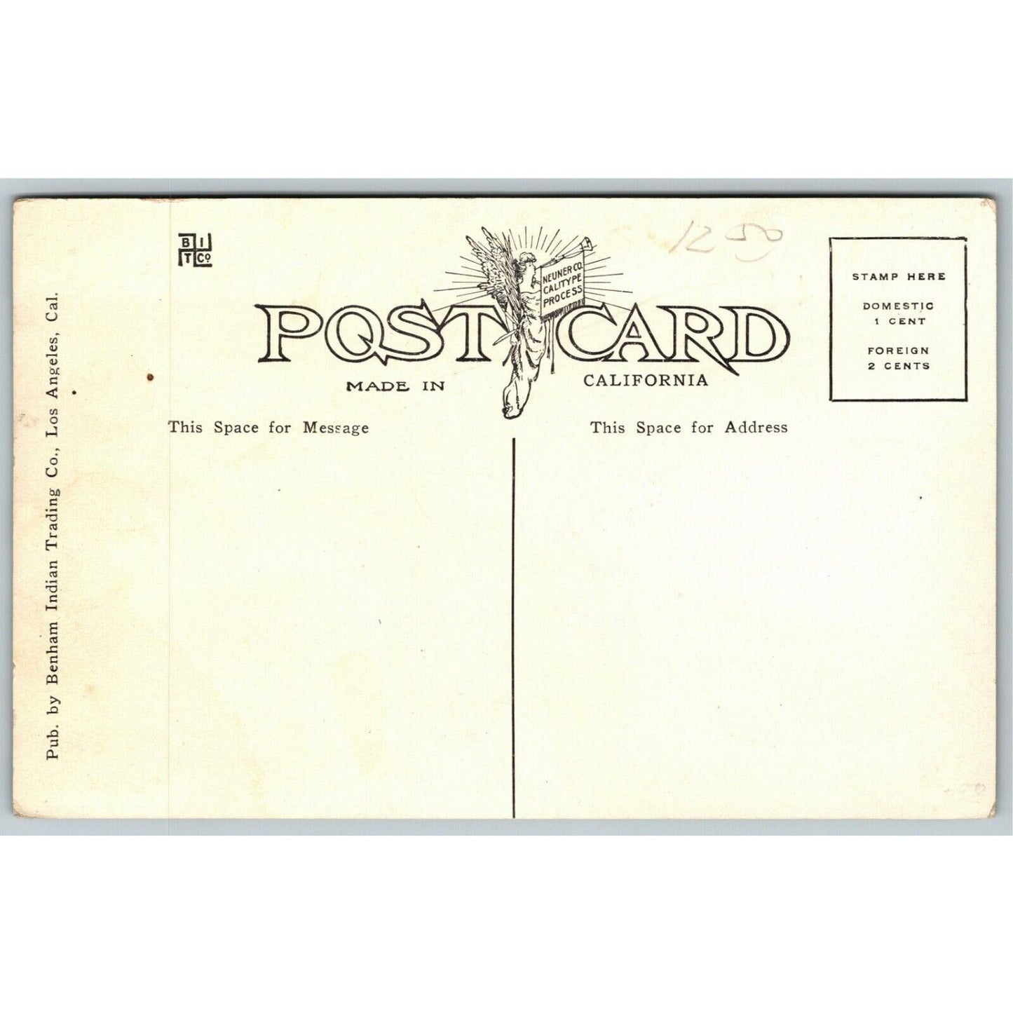 Vintage Postcard "High School, Fresno, Cal." Unposted