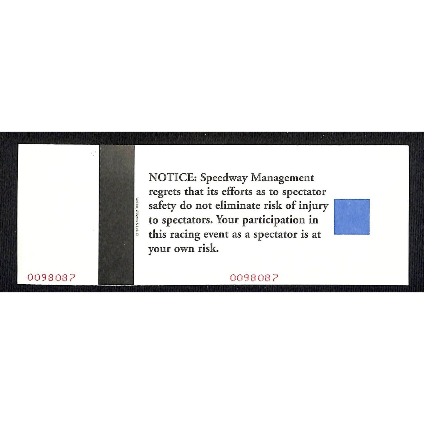 2004 Indy 500 Unused Comp Practice Ticket on IMS Foil Stamped Stock #8312 VGC