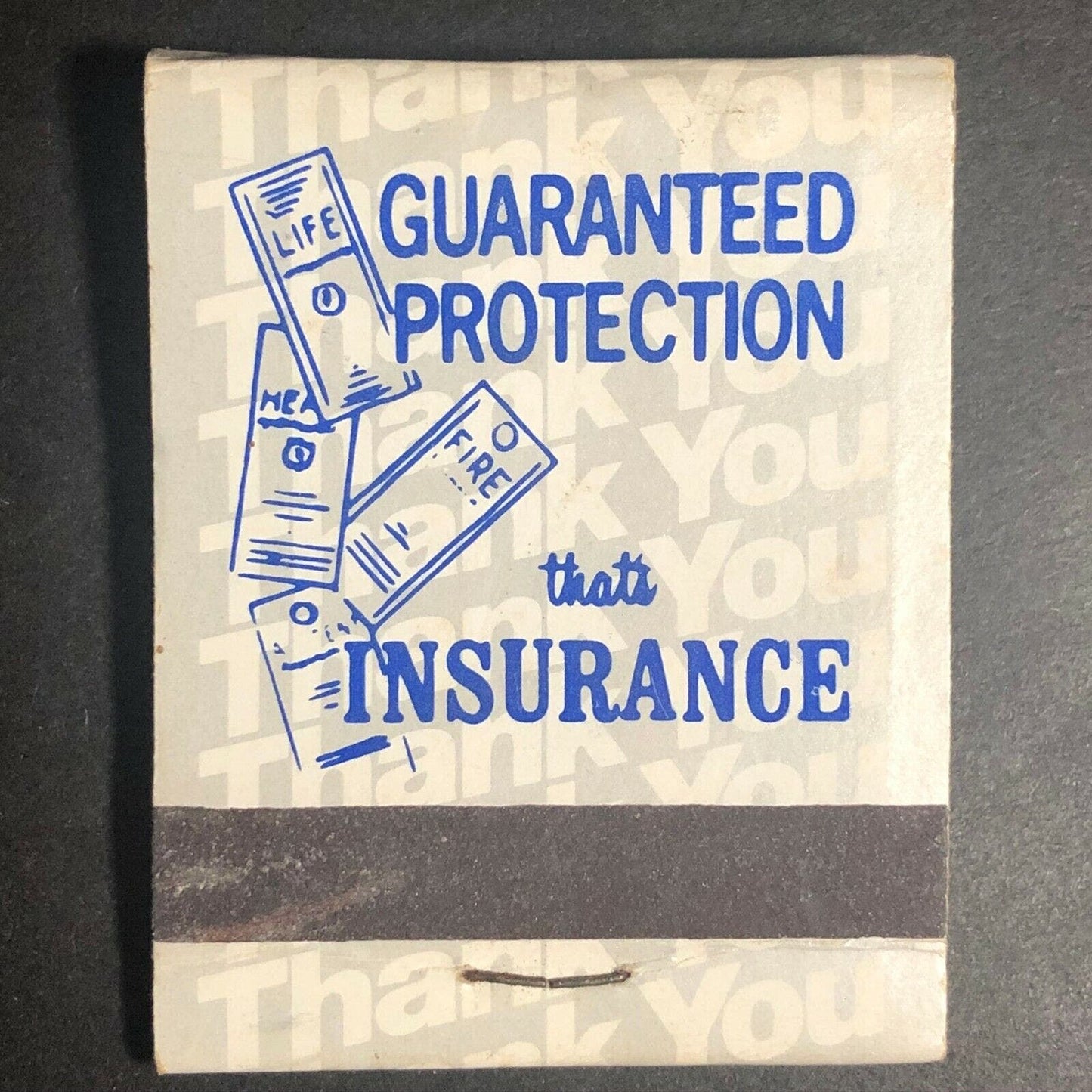 1960's-70's Full Matchbook "Etowah Insurance" Canton, GA