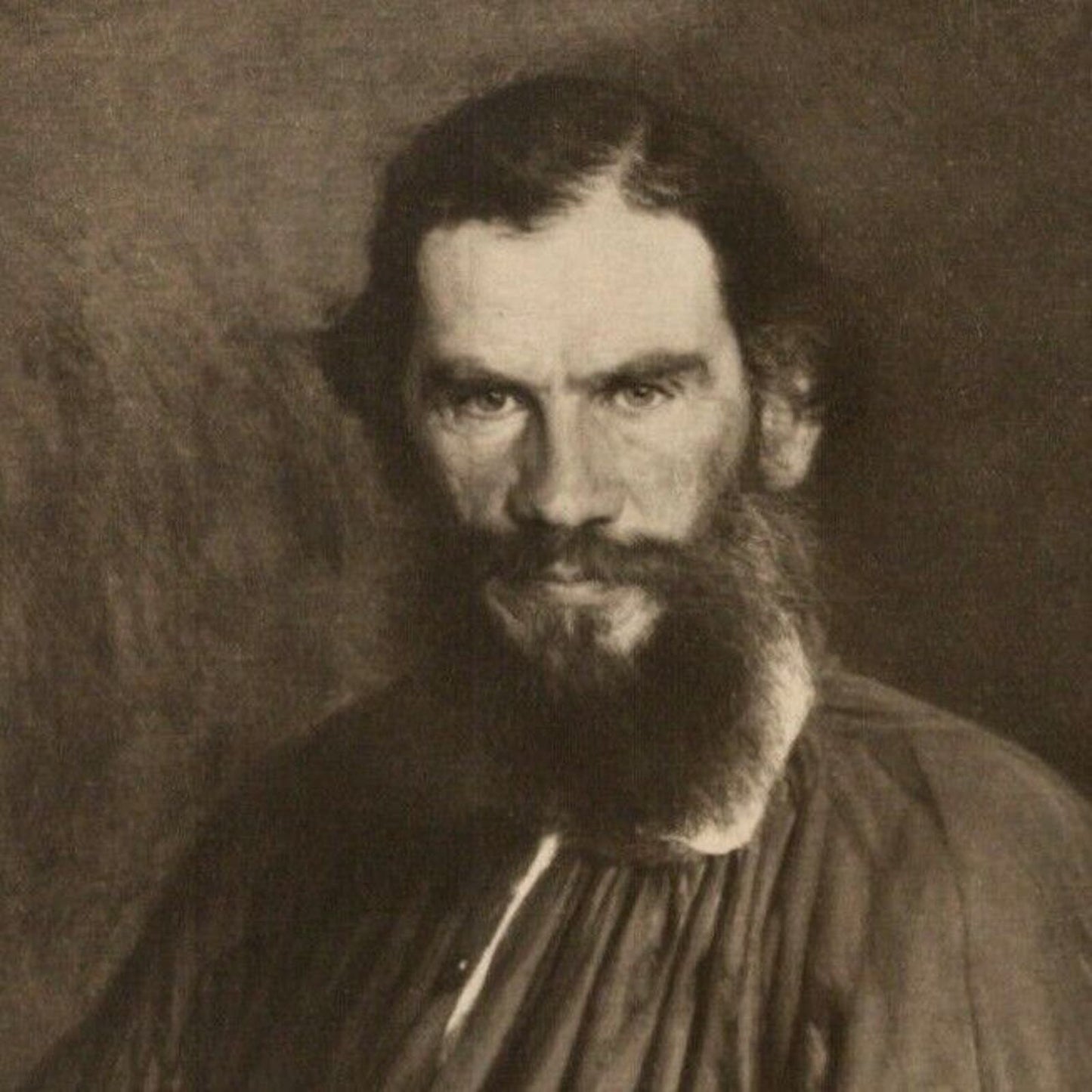 c1910-1912 Vintage Russian Postcard Leo Tolstoy Portrait Art (4118)