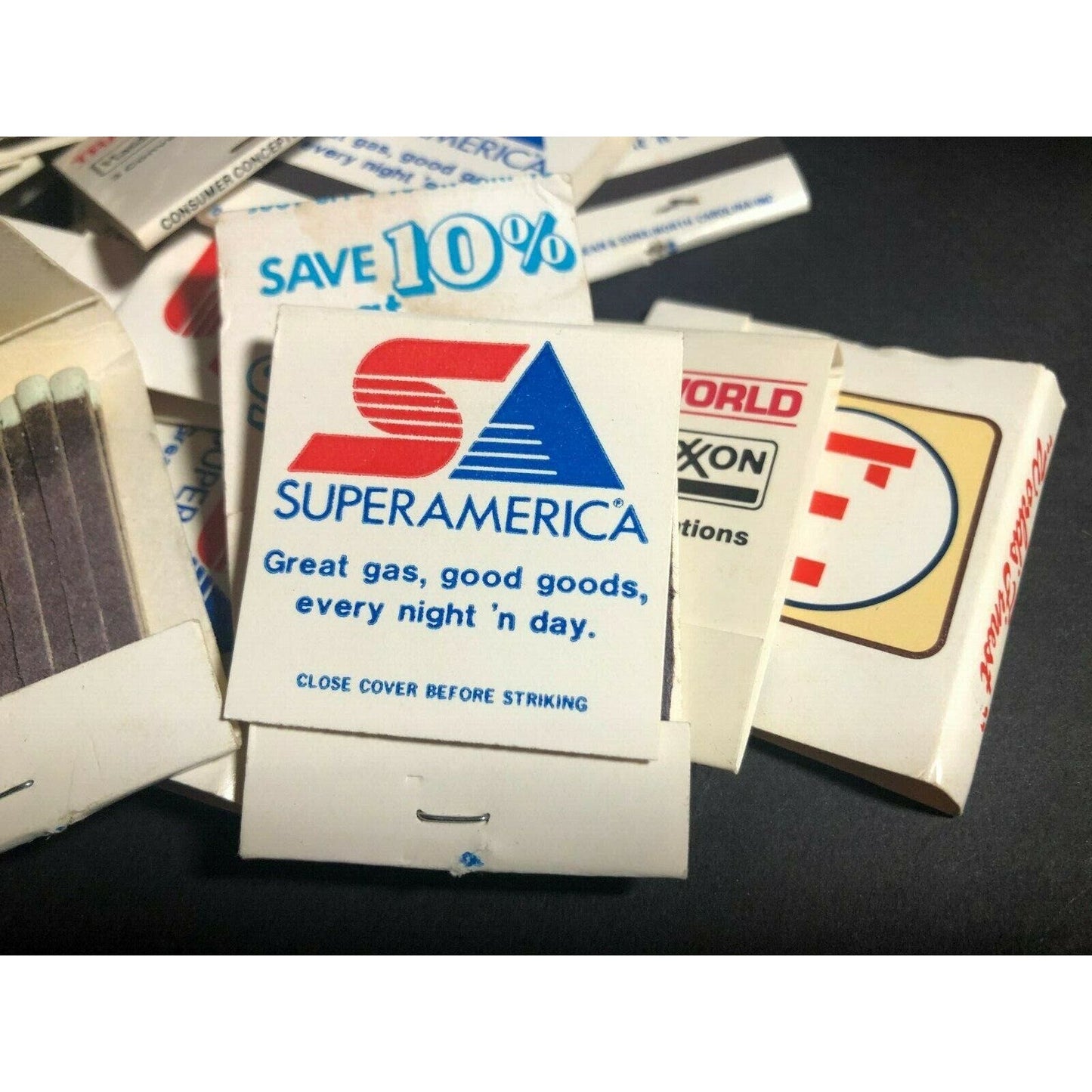 Group of 23 80's-90's Mostly "Service America" Rest Stop Truck Full Matchbooks