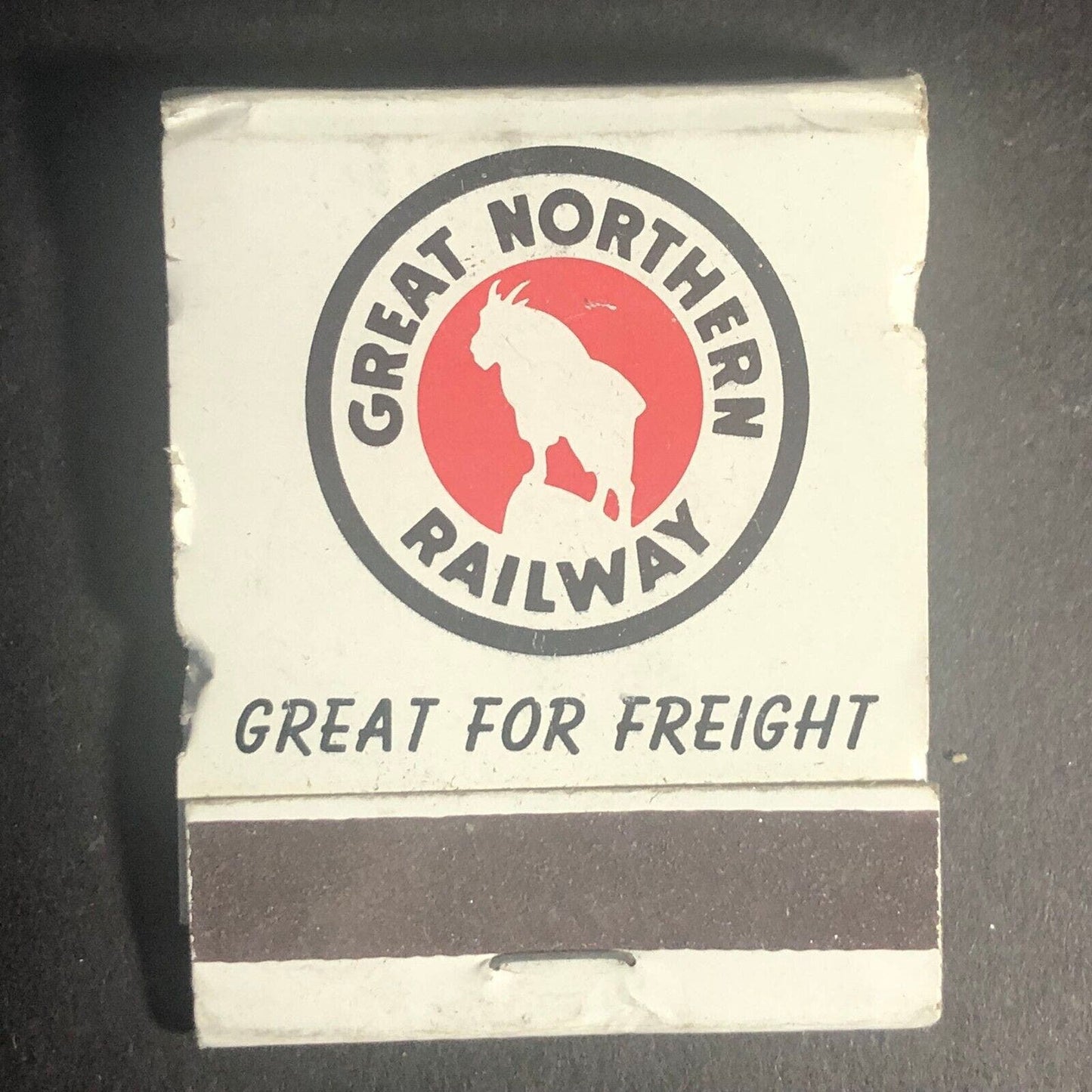 Great Northern Railway "Rocky" Full 20-Str Matchbook c1960's Damage