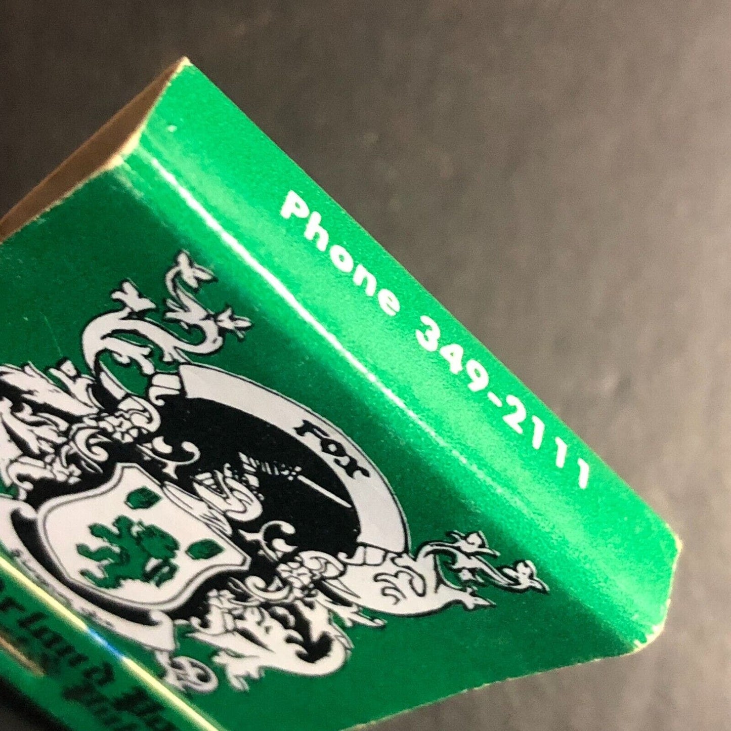 Fox's Orland Park Restaurant Pub Matchbook c1974-84 w/ Coat of Arms