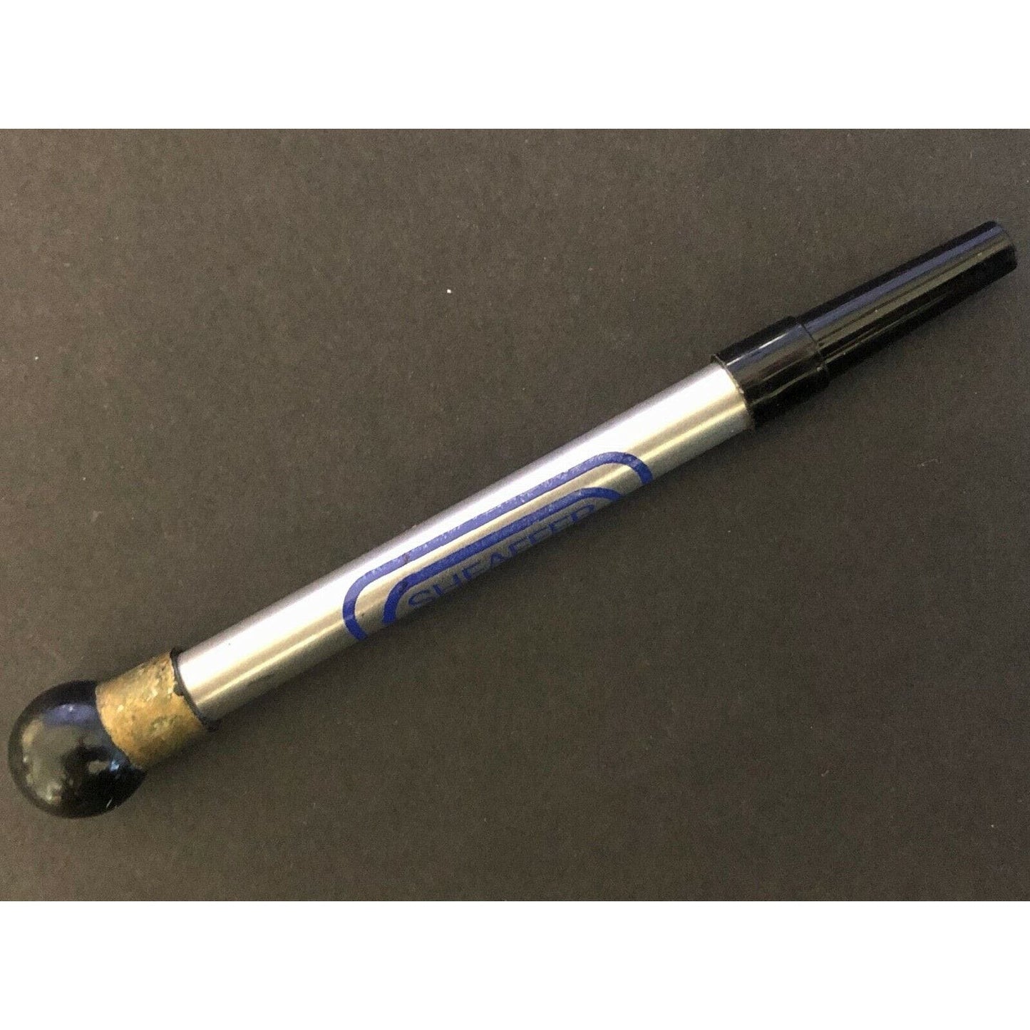 19970's-80's Sheaffer Rolling Ball Refill SHAPED Pen w/ Rotary Dial 8-Ball Top