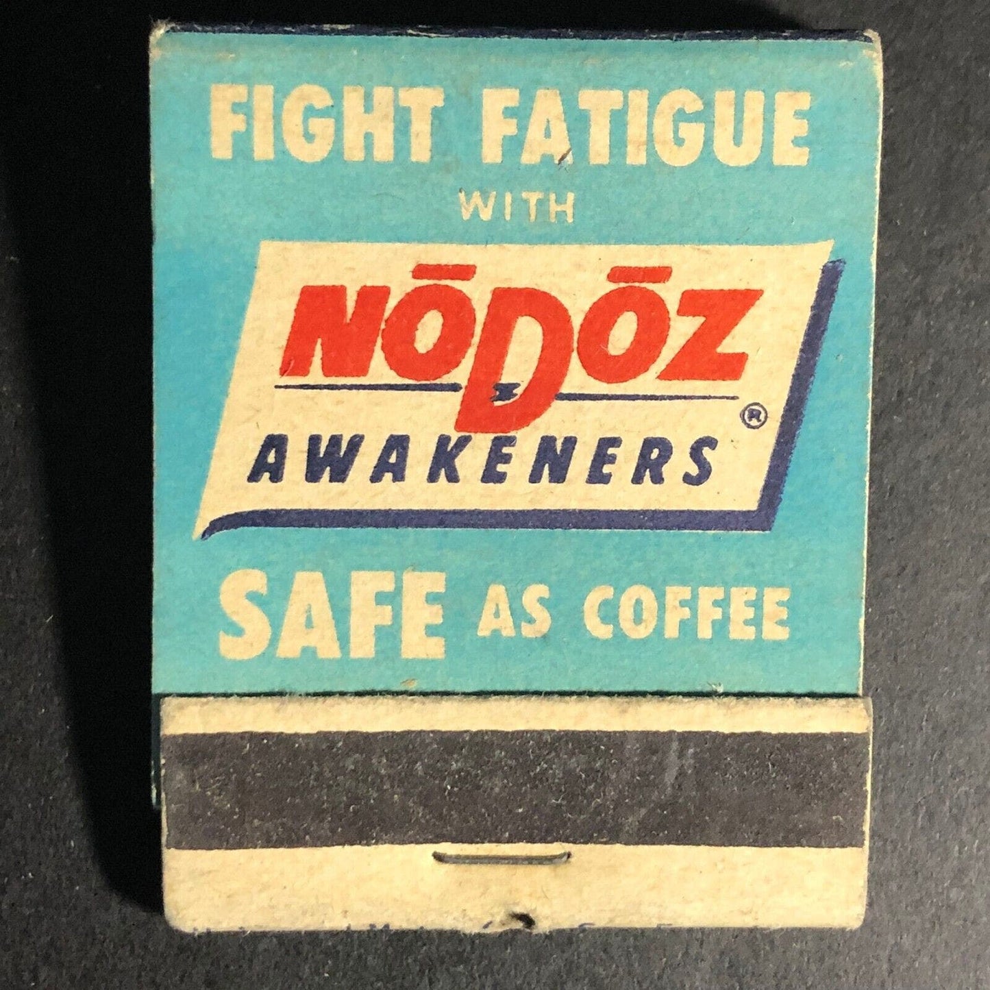 NoDoz Awakeners Full 20-Strike Matchbook c1940's-50's VGC Scarce