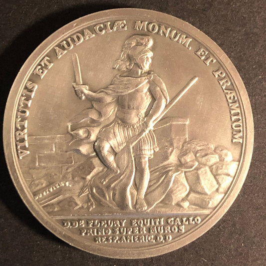 VIRTUTIS ET AUDACIAE MONUMENTUM ET PRAEMIUM Repro Pewter Medal 38mm 21g