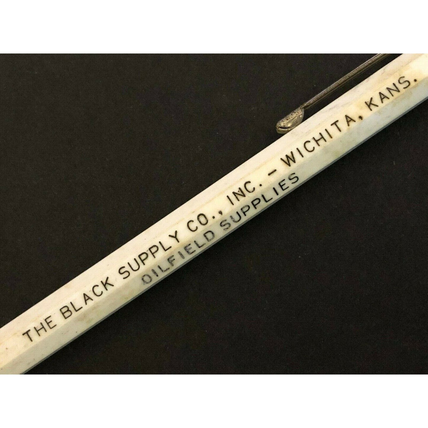 c1940's-50's "The Black (Oilfield) Supply" Wichita Mechanical Advertising Pencil