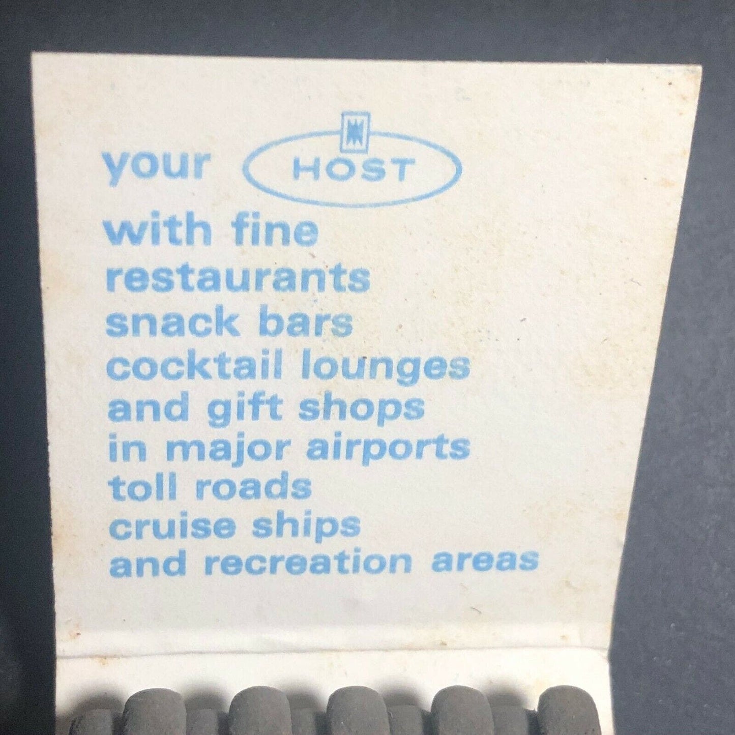 1960's-70's Full Matchbook - "Interstate Hosts Inc." "Serving the Traveler..."