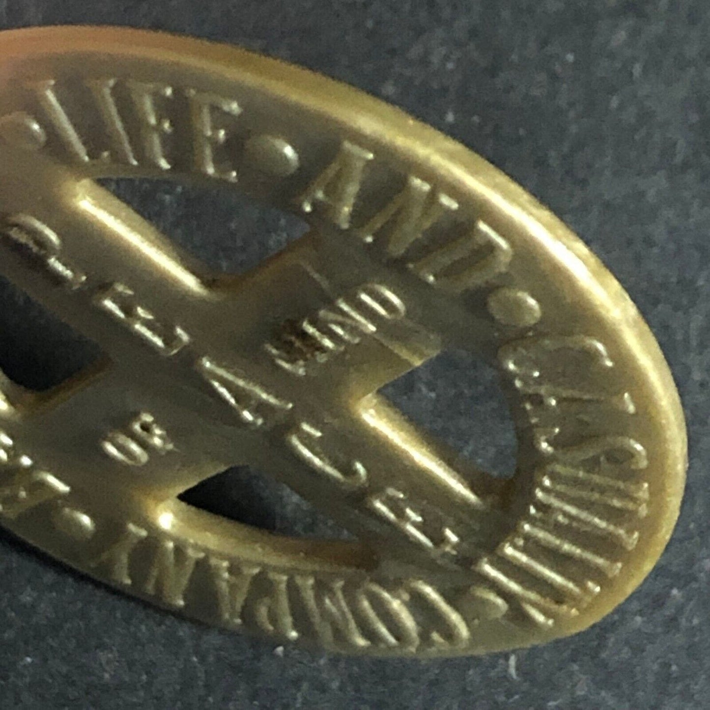 "Banker's Life and Casualty Company" (Chicago) Piece of Mind Plastic Token 26mm