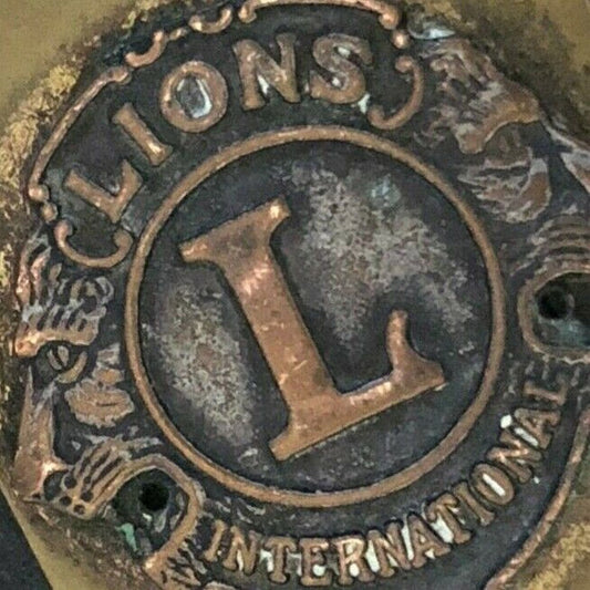 c1920's-30's 8 1/2" "Lions International" Metal Advertising Letter Opener