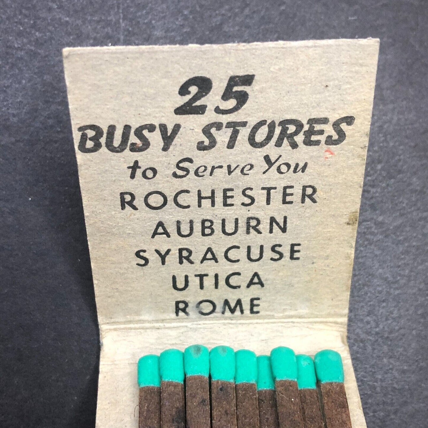 Daw's Cut-Rate Drugs (Rochester NY) Half Full (-8) Matchbook c1940's-50's Scarce