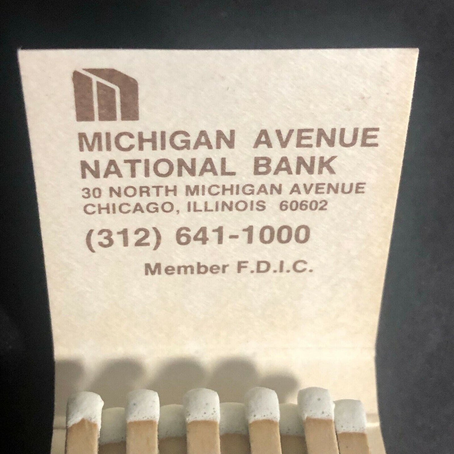Vintage c1970's Full Matchbook "Michigan National Bank"