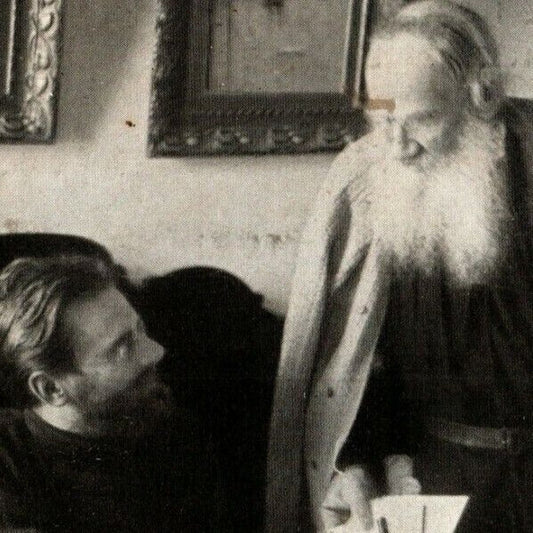 c1911 Vintage Russian RPPC* Postcard Leo Tolstoy at Yasnaya Polyana (4123)