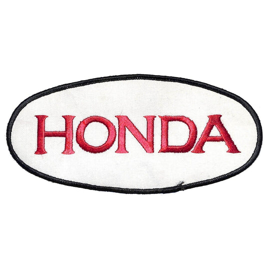 Honda Large Vintage Embroidered Patch c1980's-90's VGC - Oval 8"