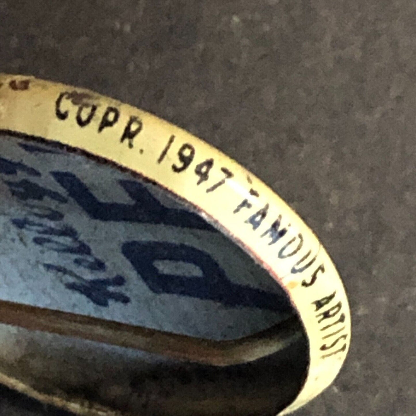 Tiny Tim Kellogg's Pep Cereal Steel Pinback Button c1945-47