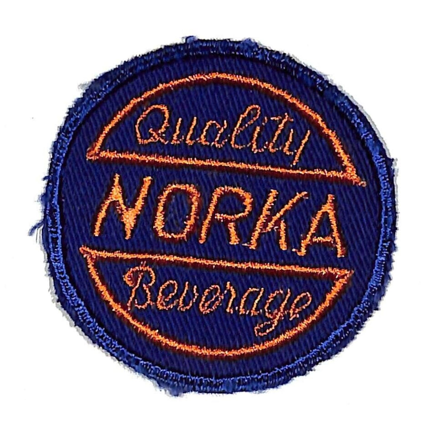 Norka Beverages Akron, OH Embroidered Soda Patch c1955 VGC Scarce