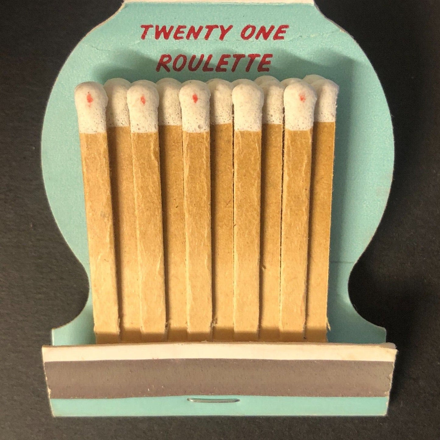 Joby's Monte Carlo Crystal Bay, NV Full Roulette Matchbook Very Scarce c1955-60