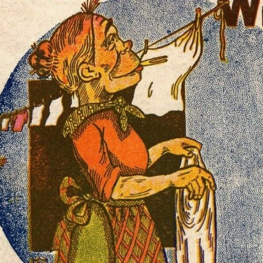 "We Have A Full Line" Clothesline c1905 Undivided NP Comic Humor Postcard