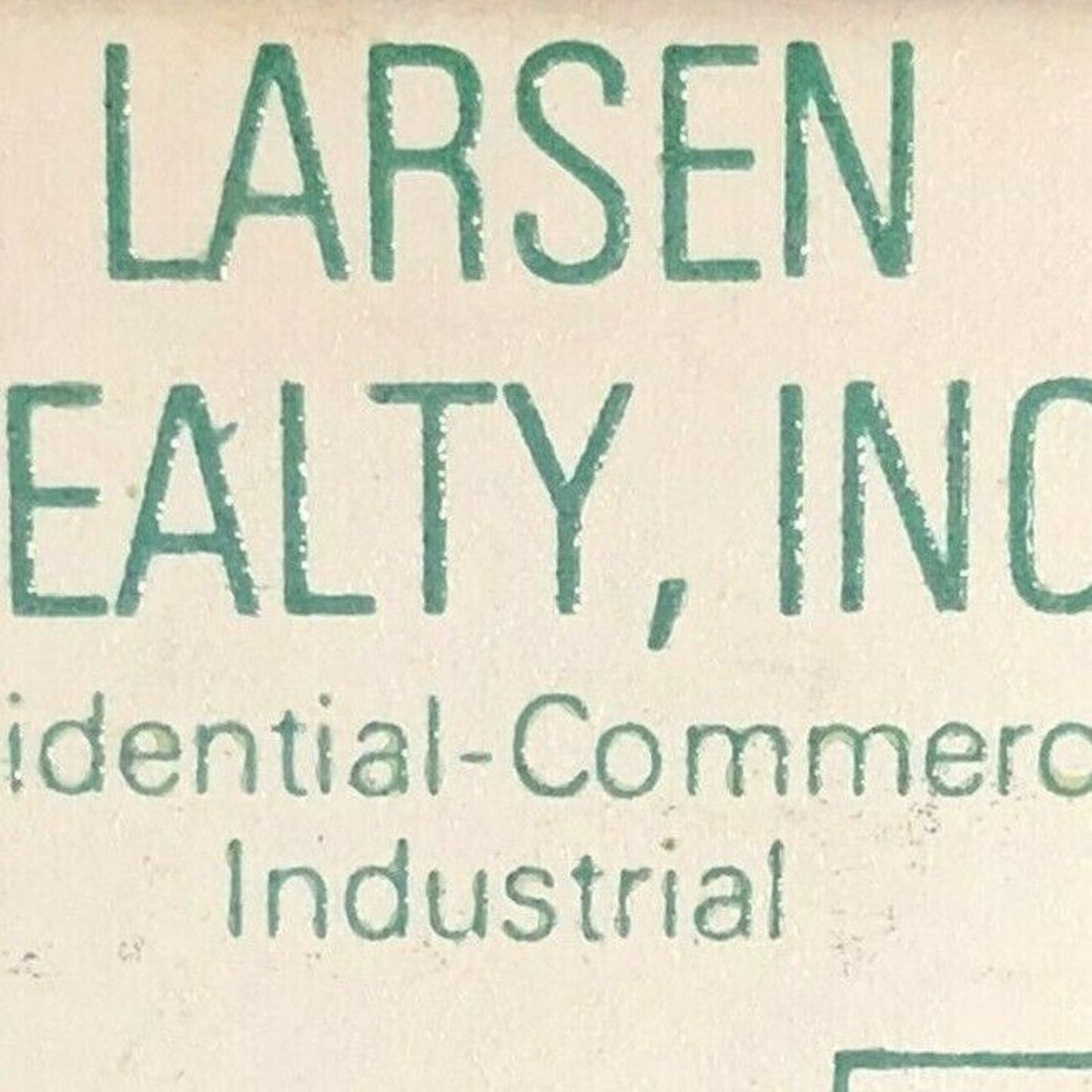 60's-70's Full Matchbook "Larsen Realty" New Canaan, CT
